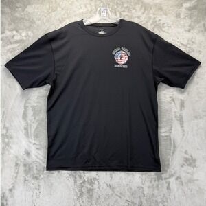 Zorrel Men XL Black Coral Gables Fire Fighters Local 1210 Performance T-Shirt